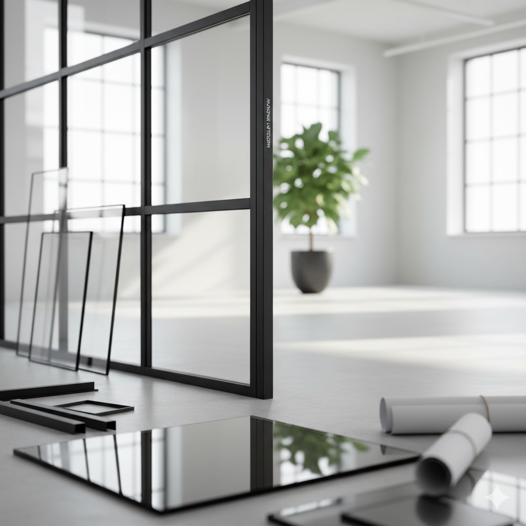 Cloison en aluminium